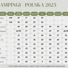Ile kosztuje kemping w Polsce? Ceny, które zaskoczą każdego